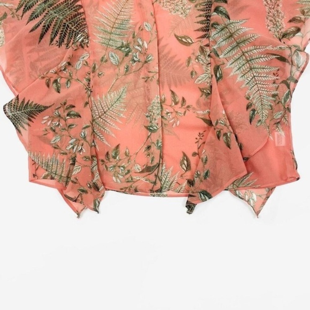 MISA Los Angeles Botanical Print Blouse Size XS Pink Boho Romantic Fairy‎ Summer - Picture 7 of 14